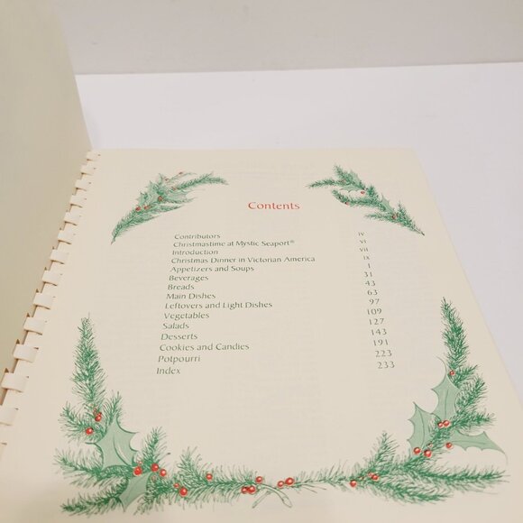 Christmas Memories Cookbook 365 Favorite Christmas Recipes Seaport Members - Picture 3 of 6